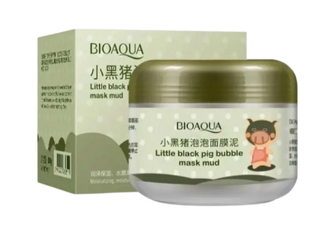 Киснева бульбашкова глиняна маска для обличчя BIOAQUA Carbonated Bubble Clay Mask, 100 г 108 фото