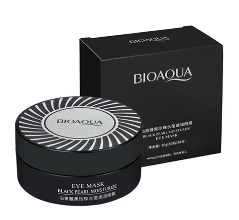 Гідрогелеві патчі для шкіри навколо очей BIOAQUA Black Pearl Crystal Clear Eye Mask з екстрактом чорних перлин, 60 шт. 132 фото
