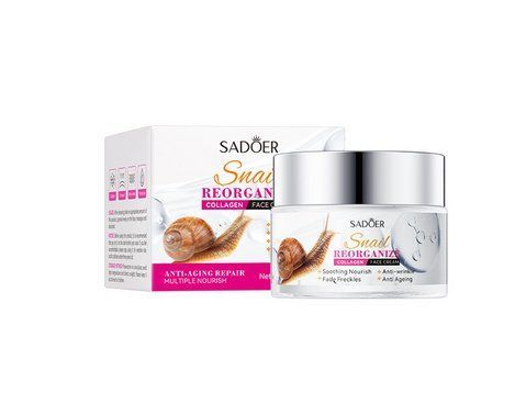 Крем для лица с муцином улитки SADOER Snail Reorganize Anti-Aging Face Cream 50 г 7078 фото