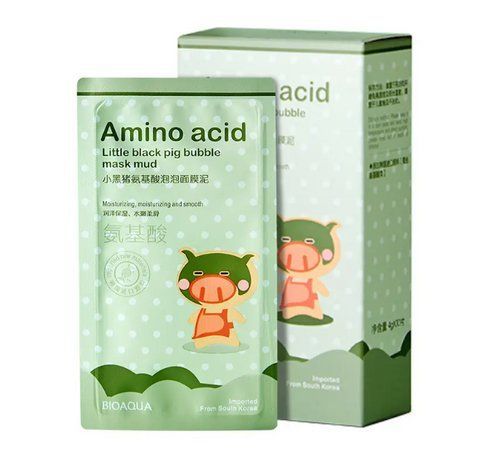 Киснева маска Bioaqua Little Black Carbonated Bubble Clay Mask 4 g*10 стиків 105 фото