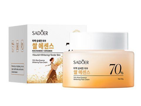SADOER 70% Rice Cream &mdash; осветляющий крем для лица с рисом, 50 г 7064 фото