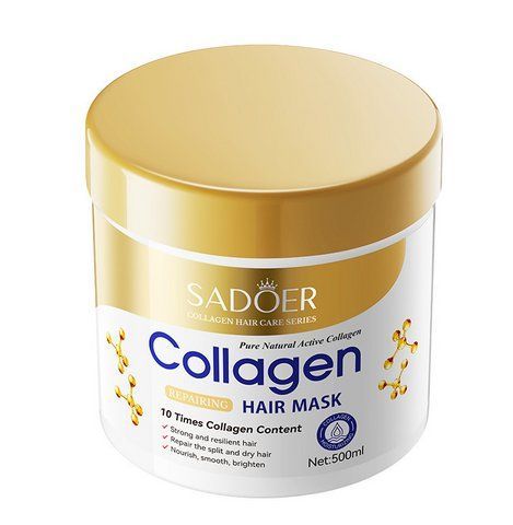 SADOER Collagen Hair Mask &mdash; маска для волосся з колагеном для живлення та гладкості, 500 мл 7040 фото