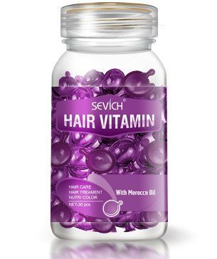 Витамины в капсулах для волос марокkанское масло 1 банка 30 капсул Hair Vitamin Maroccan Oil Sevich 276/maroccan(фіолетові) фото