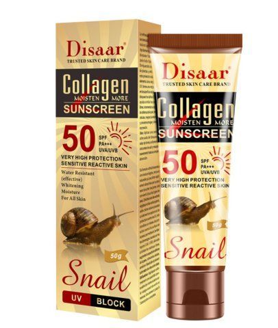 Солнцезащитный крем улитка коллаген SPF 50++ disaar 50 мл 687 фото