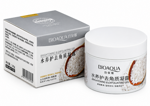 BIOAQUA Rice Brightening & Exfoliating Gel &mdash; рисовий гель-скраб для глибокого очищення та відлущення, 140 мл 173 фото