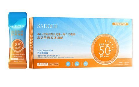 Солнцезащитный крем в стиках SPF 50 SADOER 1.5g*50 штук 1131 фото