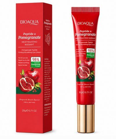 Крем для кожи вокруг глаз с пептидами и экстрактом граната BIOAQUA, 20 г 7113 фото