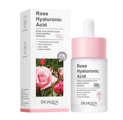 Сыворотка для лица BIOAQUA Rose Hyaluronic Acid с розой и гиалуроновой кислотой 30 мл 7067 фото