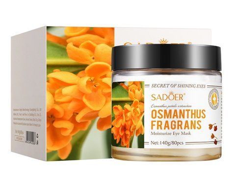 Гідрогелеві патчі під очі SADOER Osmanthus Fragrance Moisturizing Eye Mask з екстрактом османтуса, 80 шт. (40 пар), 140 г 7159 фото