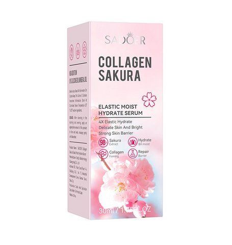 Сыворотка для лица SADOER Collagen Sakura с коллагеном и экстрактом сакуры, увлажняющая и придающая упругость, 30 мл 7070 фото
